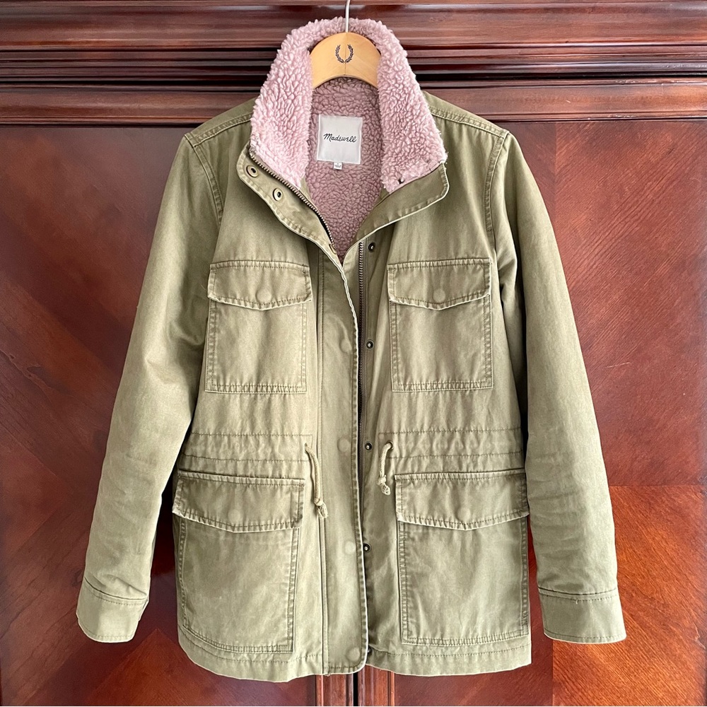 Madewell Sherpa Trimmed Surplus Jacket